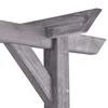 Sodo pergolė, pilkos spalvos, 200x40x205cm, impregnuota pušis