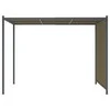 Sodo pergolė su įtraukiamu stogu, taupe spalvos, 3x3m, 180g/m²