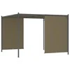 Sodo pergolė su įtraukiamu stogu, taupe spalvos, 3x3m, 180g/m²
