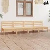 Lauko baldų komplektas Sodo poilsio baldų komplektas, 4 dalių, pušies masyvas