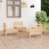 Lauko baldų komplektas Sodo poilsio baldų komplektas, 4 dalių, pušies masyvas