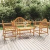 Lauko baldų komplektas Sodo poilsio baldų komplektas, 4 dalių, tikmedžio masyvas