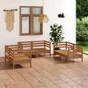 Lauko baldų komplektas Sodo poilsio baldų komplektas, 6 dalių, medaus rudas, pušis