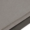 Sodo poilsio suoliukas su pagalvėle, pilkos spalvos, plastikas