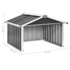 Sodo roboto vejapjovės garažas, antracito, 92x97x63cm, plienas