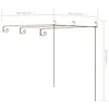 Sodo pergolė, senovinės rudos spalvos, 3x3x2,5m, geležis