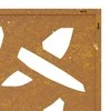 Nuotraukų rėmelis Sodo sienos dekoracija, 105x55cm, corten plienas, bambukas