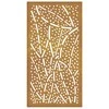 Nuotraukų rėmelis Sodo sienos dekoracija, 105x55cm, corten plienas, lapų dizaino