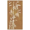 Nuotraukų rėmelis Sodo sienos dekoracija, 105x55cm, corten plienas, bambukas