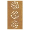 Nuotraukų rėmelis Sodo sienos dekoracija, 105x55cm, corten plienas, lapų dizaino
