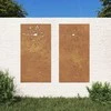Nuotraukų rėmelis Sodo sienos dekoracija, 2 dalių, 105x55cm, corten plienas