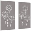 Nuotraukų rėmelis Sodo sienos dekoracija, 2 dalių, 105x55cm, corten plienas