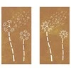 Nuotraukų rėmelis Sodo sienos dekoracija, 2 dalių, 105x55cm, corten plienas
