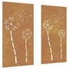 Nuotraukų rėmelis Sodo sienos dekoracija, 2 dalių, 105x55cm, corten plienas