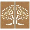 Nuotraukų rėmelis Sodo sienos dekoracija, 2 dalių, 105x55cm, corten plienas