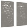 Nuotraukų rėmelis Sodo sienos dekoracija, 2 dalių, 105x55cm, corten plienas