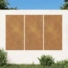 Nuotraukų rėmelis Sodo sienos dekoracija, 3 dalių, 105x55cm, corten plienas