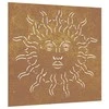 Nuotraukų rėmelis Sodo sienos dekoracija, 55x55cm, corten plienas, saulės dizaino