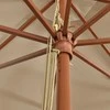 Sodo skėtis su mediniu stulpu, taupe spalvos, 400x273cm
