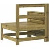 Sodo sofos dalis, 69x62x70,5cm, impregnuota pušis, su porankiu
