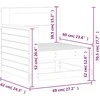 Sodo sofos dalis, 69x62x70,5cm, impregnuota pušis, su porankiu