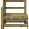 Sodo sofos dalis, 69x62x70,5cm, impregnuota pušis, su porankiu