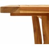 Sodo stalas, 120x120x75cm, akacijos medienos masyvas