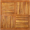 Sodo stalas, 120x120x75cm, akacijos medienos masyvas