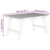 Sodo stalas, 150x90x75cm, akacijos medienos masyvas