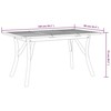 Sodo stalas, 150x90x75cm, akacijos medienos masyvas