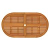 Sodo stalas, 160x85x75cm, eukalipto medienos masyvas