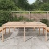 Sodo stalas, 203,5x100x76cm, pušies medienos masyvas