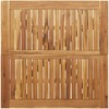 Sodo stalas, 85x85x75cm, akacijos medienos masyvas, kvadratinis