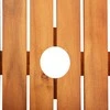 Sodo stalas, 88x88x74cm, akacijos medienos masyvas