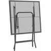 Sodo stalas, antracito, 60x60x72cm, plėsto metalo tinklelis