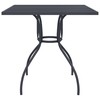 Sodo stalas, antracito, 80x80x72,5cm, plienas, tinklelis