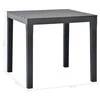 Sodo stalas, antracito spalvos, 78x78x72cm, plastikas