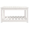 Sodo stalas, baltas, 82,5x50,5x45cm, pušies medienos masyvas