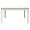 Sodo stalas, baltas, 82,5x82,5x45cm, pušies medienos masyvas