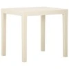 Sodo stalas, baltos spalvos, 79x65x72cm, plastikas