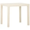 Sodo stalas, baltos spalvos, 79x65x72cm, plastikas