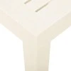Sodo stalas, baltos spalvos, 79x65x72cm, plastikas