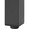 Sodo stalas, juodas, 150x90x74cm, aliuminis ir stiklas