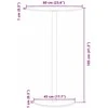 Sodo stalas, juodos spalvos, skersmuo 60x105cm, plienas