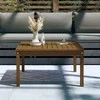 Sodo stalas, medaus rudas, 82,5x82,5x45cm, pušies masyvas