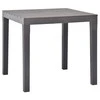 Sodo stalas, moka spalvos, 78x78x72cm, plastikas