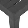 Sodo stalas, pilkos spalvos, 79x65x72cm, plastikas