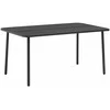 Sodo stalas, tamsiai pilkas, 150x90x72cm, plienas