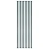 Sodo stulpai, 10vnt., 1,5m, metalas, žalia spalva