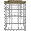 Sodo suoliukas, 103x31x42cm, impregnuota pušis, gabiono dizaino